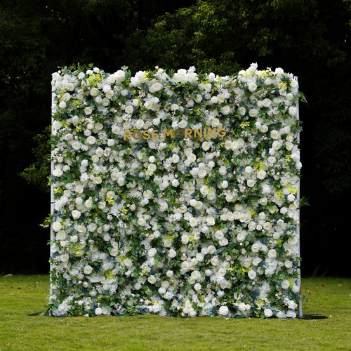 Arcadia：5D Fabric Artificial rolling up curtain flower wall