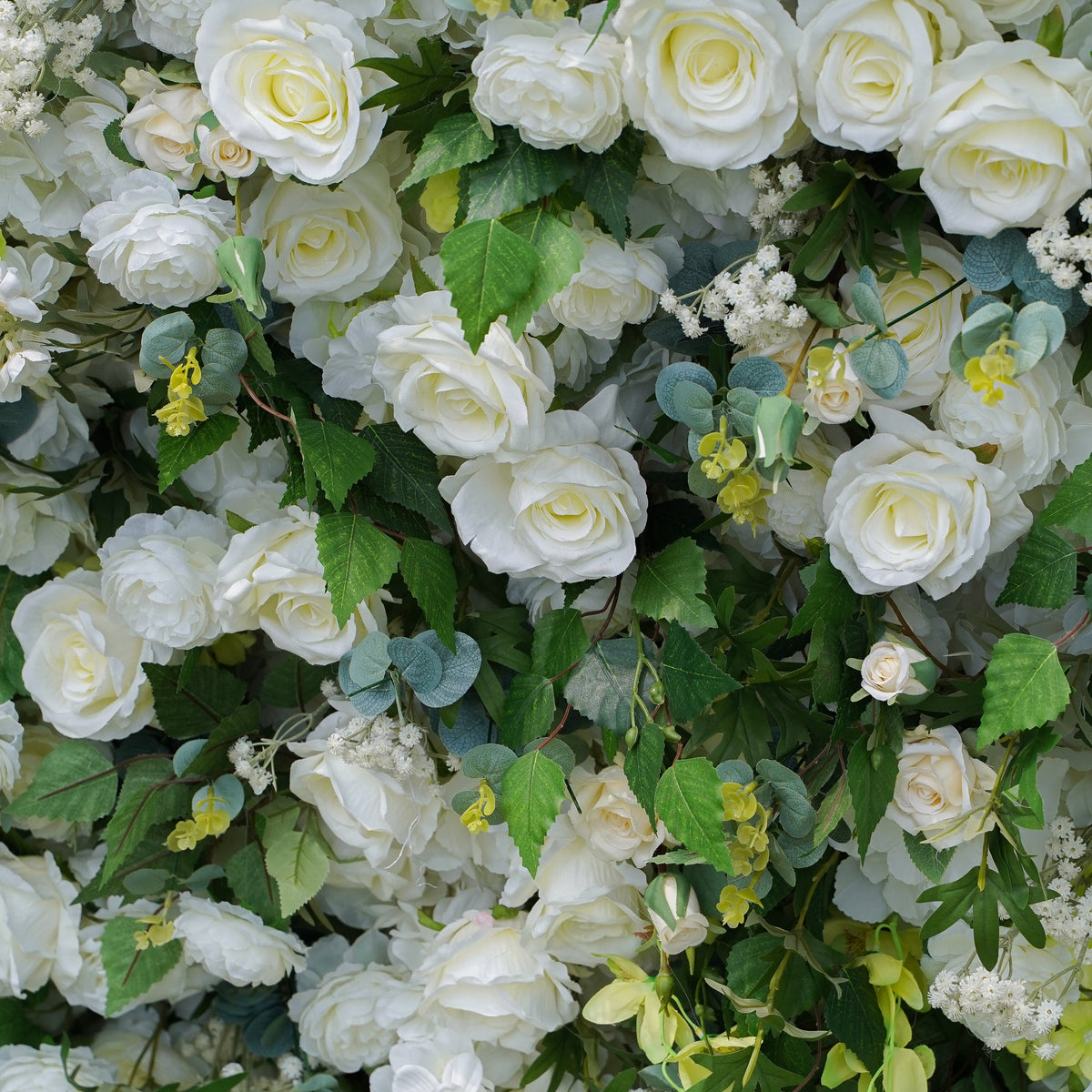 Arcadia：5D Fabric Artificial rolling up curtain flower wall