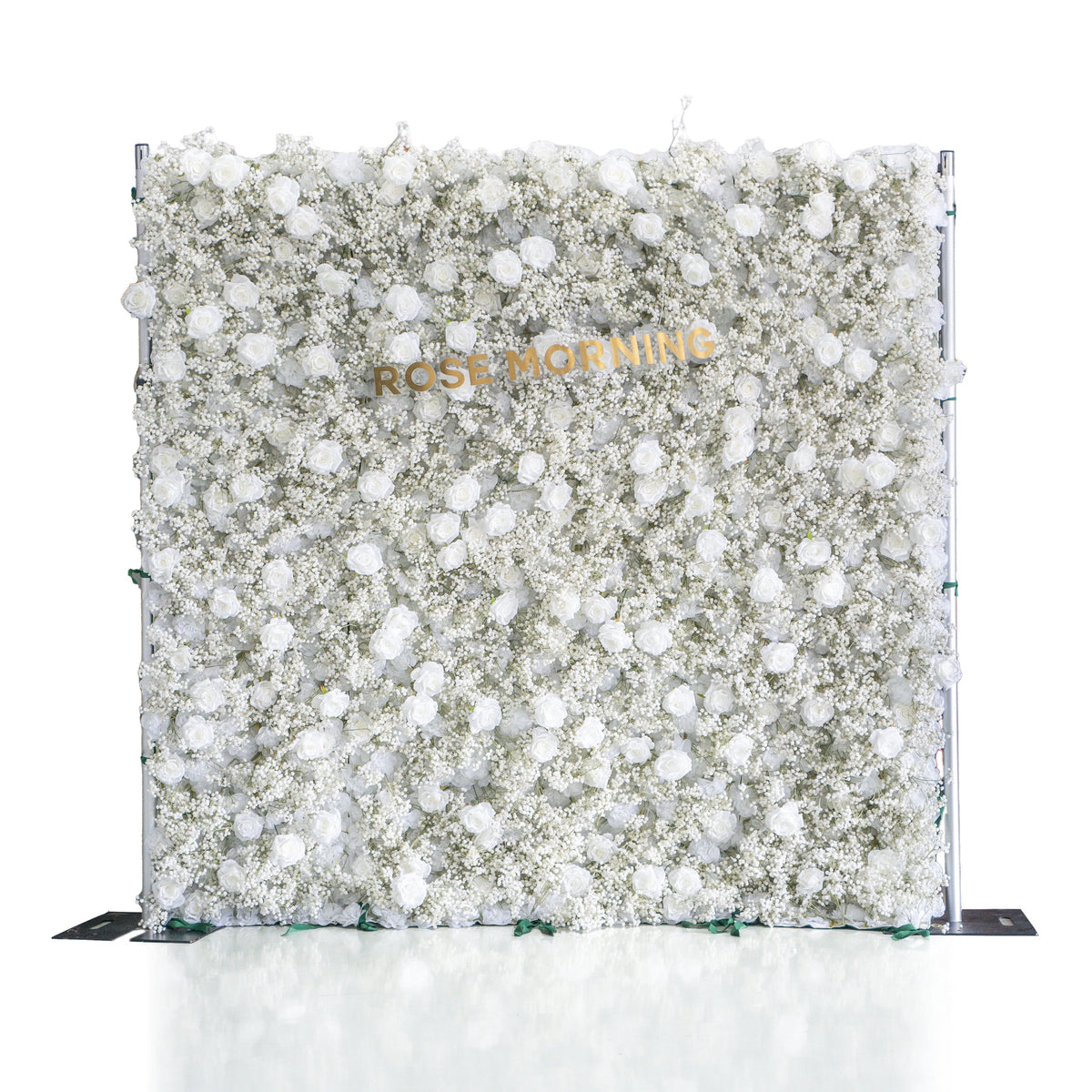 Baby Breath：3D Fabric Artificial rolling up curtain flower wall