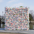 Bee：5D Fabric Artificial rolling up curtain flower wall (Ready to ship)