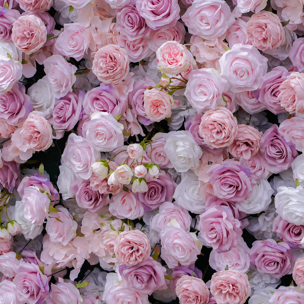 Bliss：4D Fabric Artificial zip up curtain flower wall 8ft*8ft(Ready to ship-Only USA)