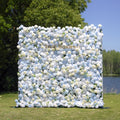 BlueSky：4D Fabric Artificial zip up curtain flower wall 8ft*8ft