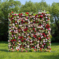 Bonjour：5D Fabric Artificial zip up curtain flower wall 8ft*8ft