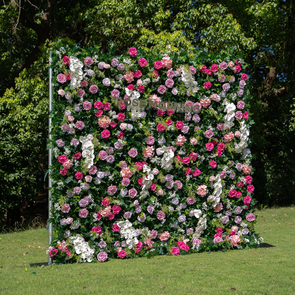 Brielle：4D Fabric Artificial rolling up curtain flower wall
