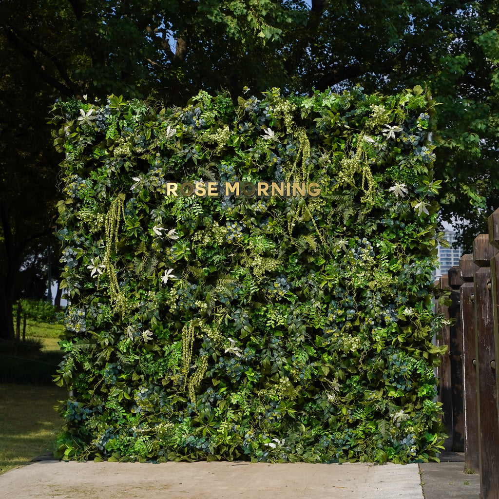 Brooklyn：5D Fabric Artificial rolling up curtain flower wall