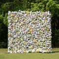 Ciao：3D Fabric Artificial rolling up curtain flower wall