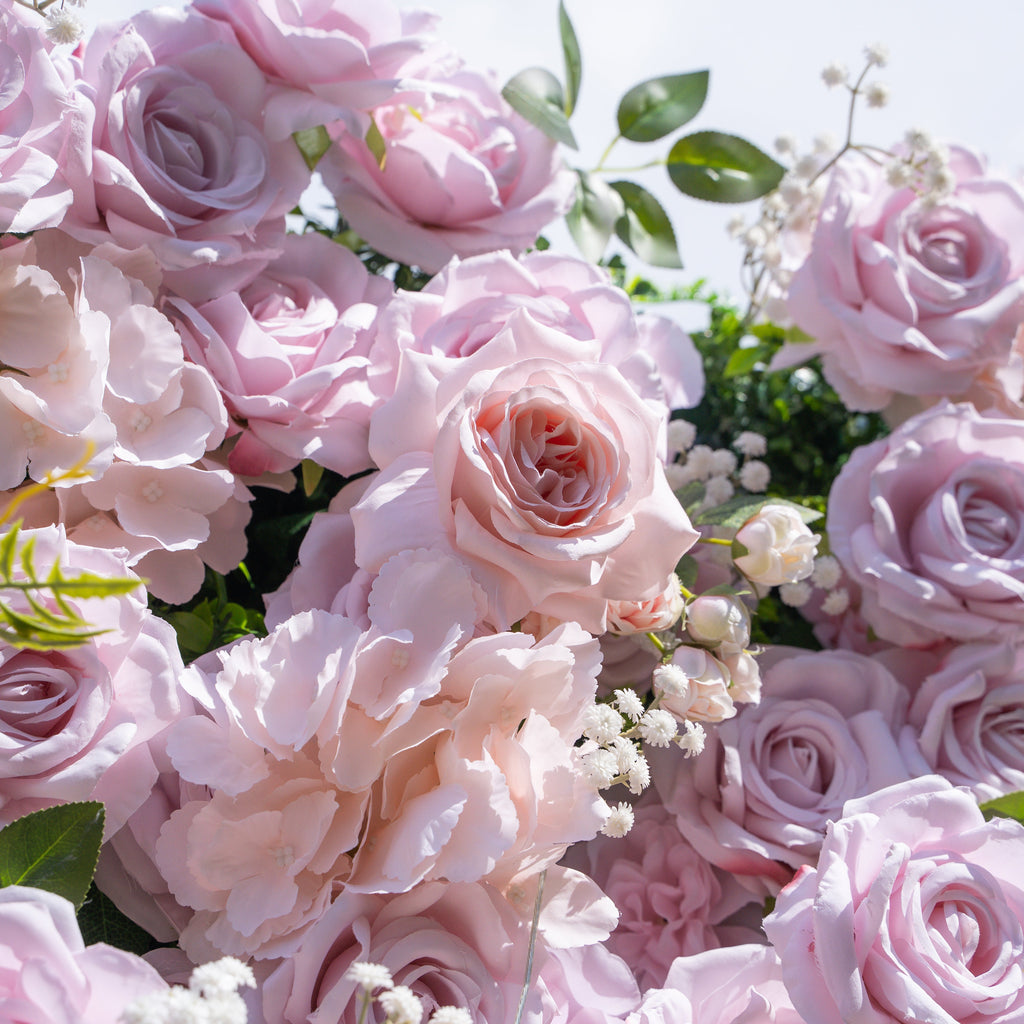 Cori：3D Fabric Artificial rolling up curtain flower wall