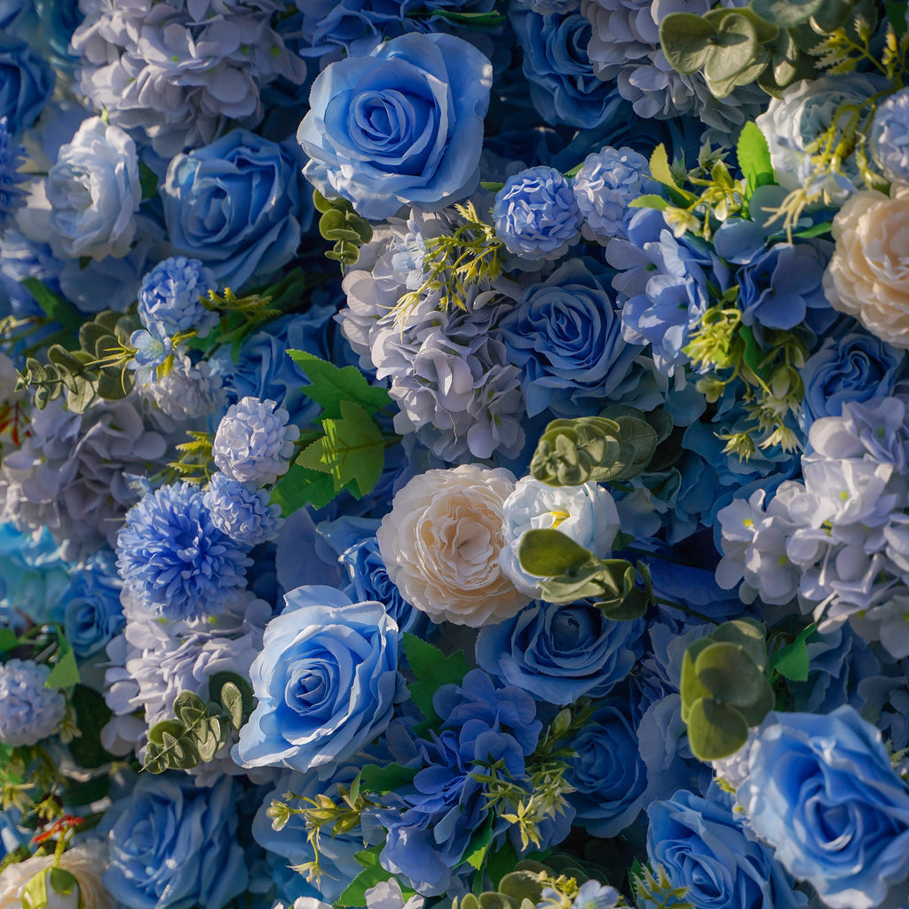 Cyan：5D 2023 Fabric Artificial rolling up curtain flower wall