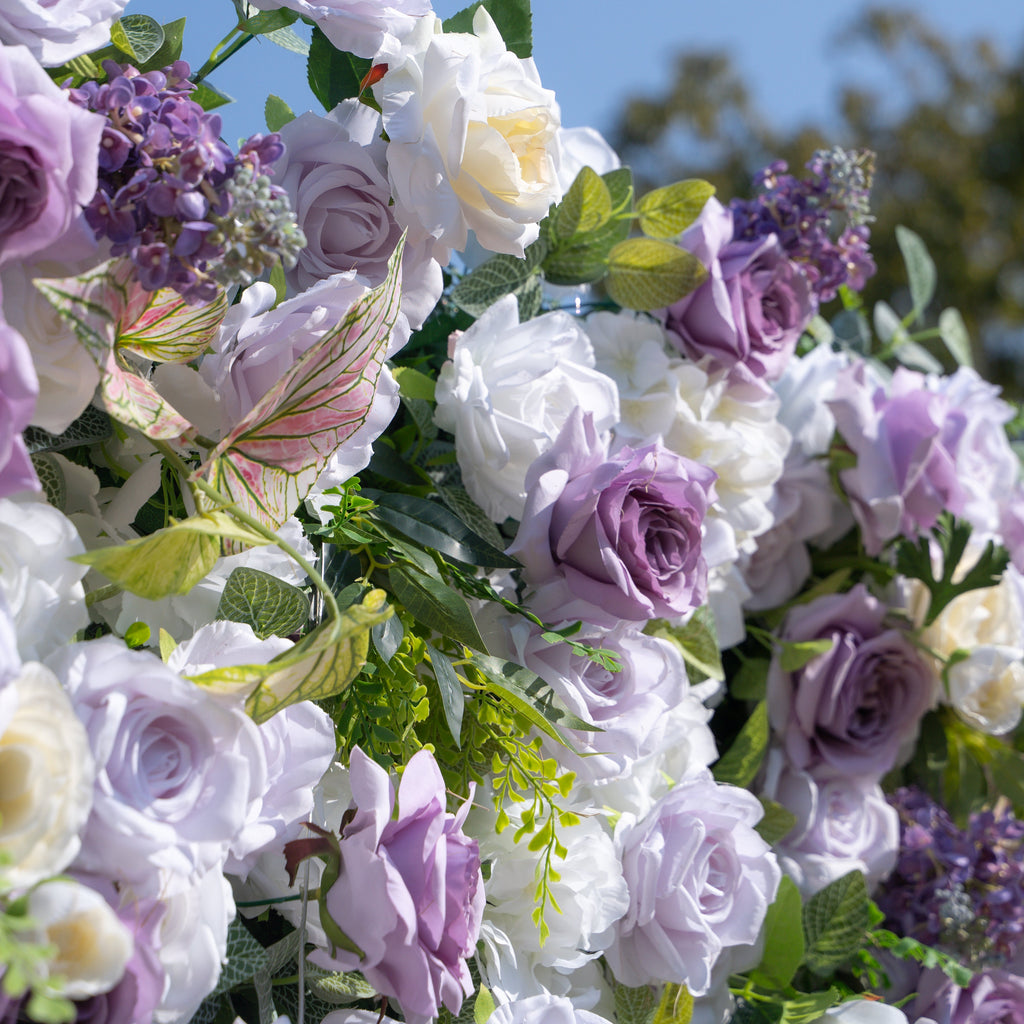 Danielle：5D Fabric Artificial rolling up curtain flower wall (Ready to ship-Only USA)