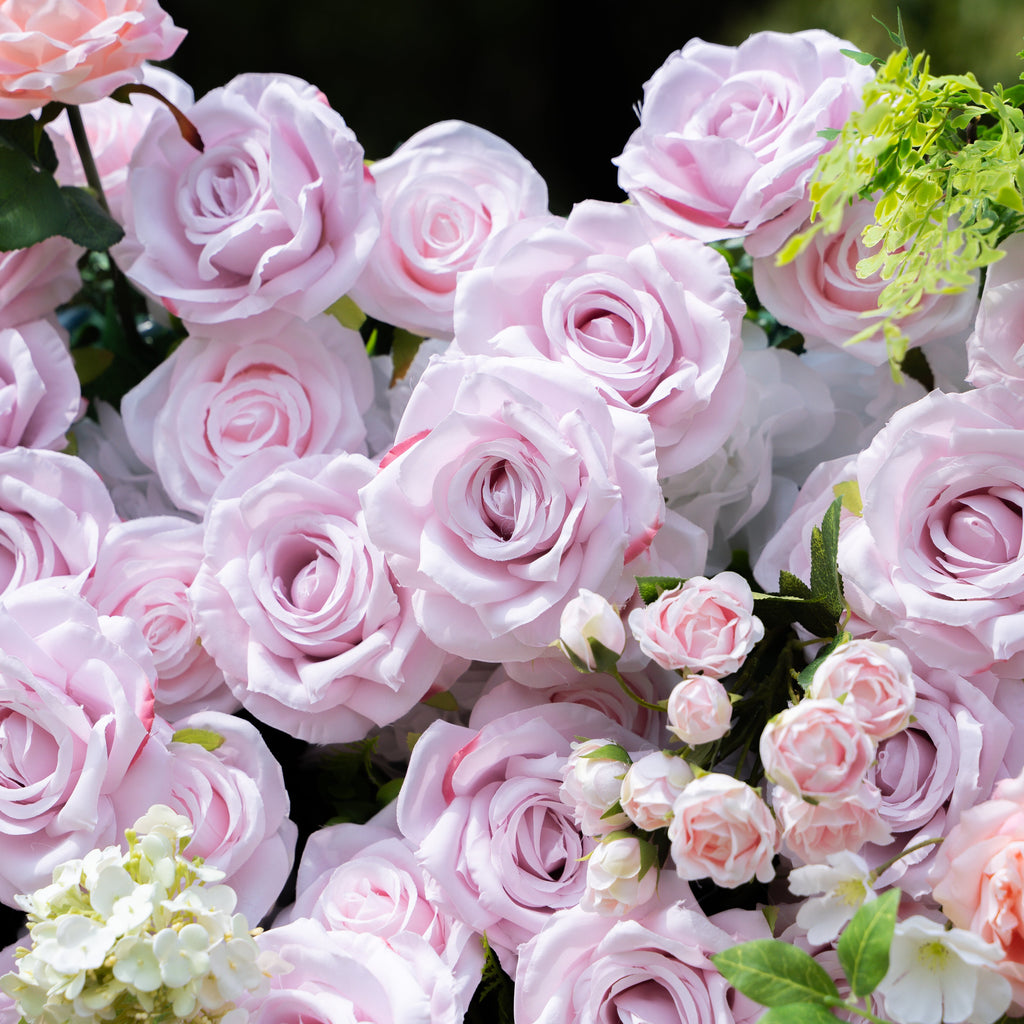 Debra：5D Fabric Artificial rolling up curtain flower wall