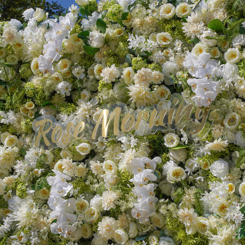 Diamond：7D Fabric Artificial rolling up curtain flower wall