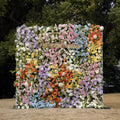 Eileen：5D 2023 New Fabric Artificial rolling up curtain flower wall