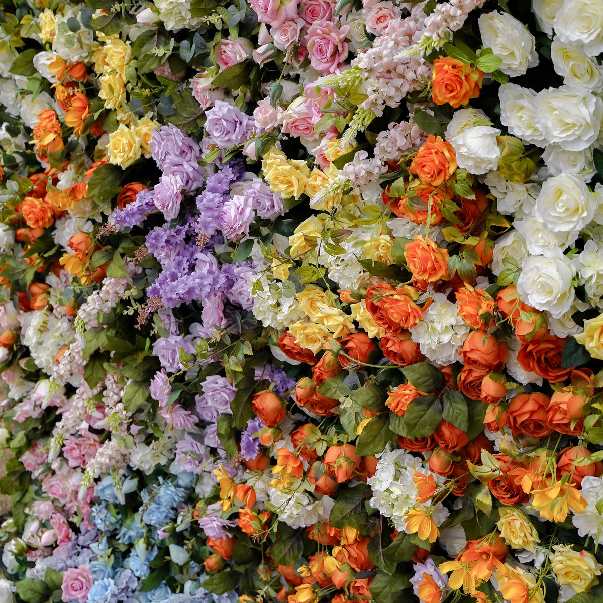 Eileen：5D 2023 New Fabric Artificial rolling up curtain flower wall