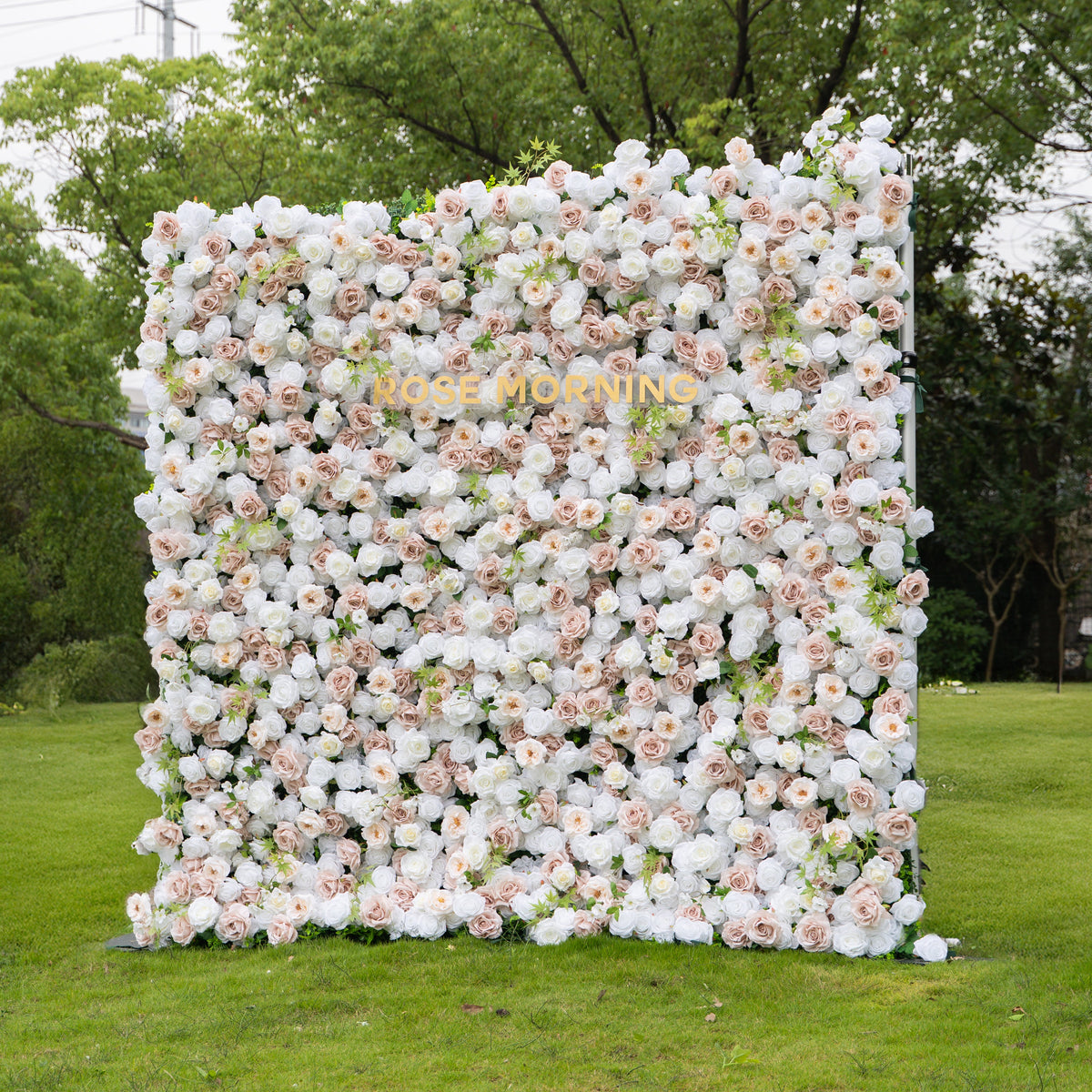 Ema - Autumn Fall 5D Fabric Zip Up Flower Wall 8ft x 8ft for Wedding Party Backdrop