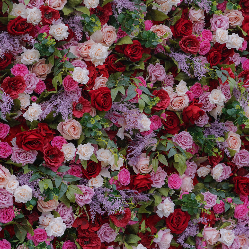 Ember：5D Fabric Artificial rolling up curtain flower wall
