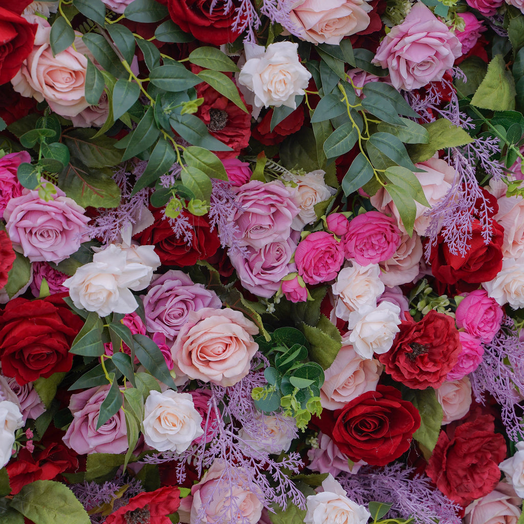 Ember：5D Fabric Artificial rolling up curtain flower wall