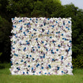 Erin：5D Fabric Artificial rolling up curtain flower wall
