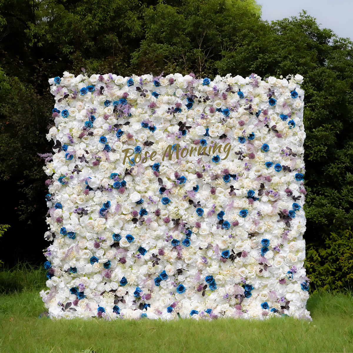 Erin：5D Fabric Artificial rolling up curtain flower wall