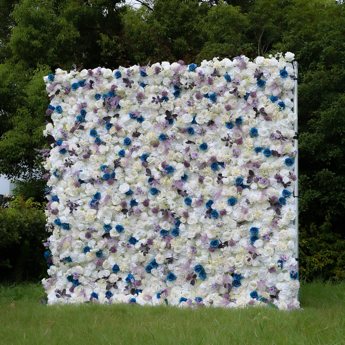 Erin：5D Fabric Artificial rolling up curtain flower wall