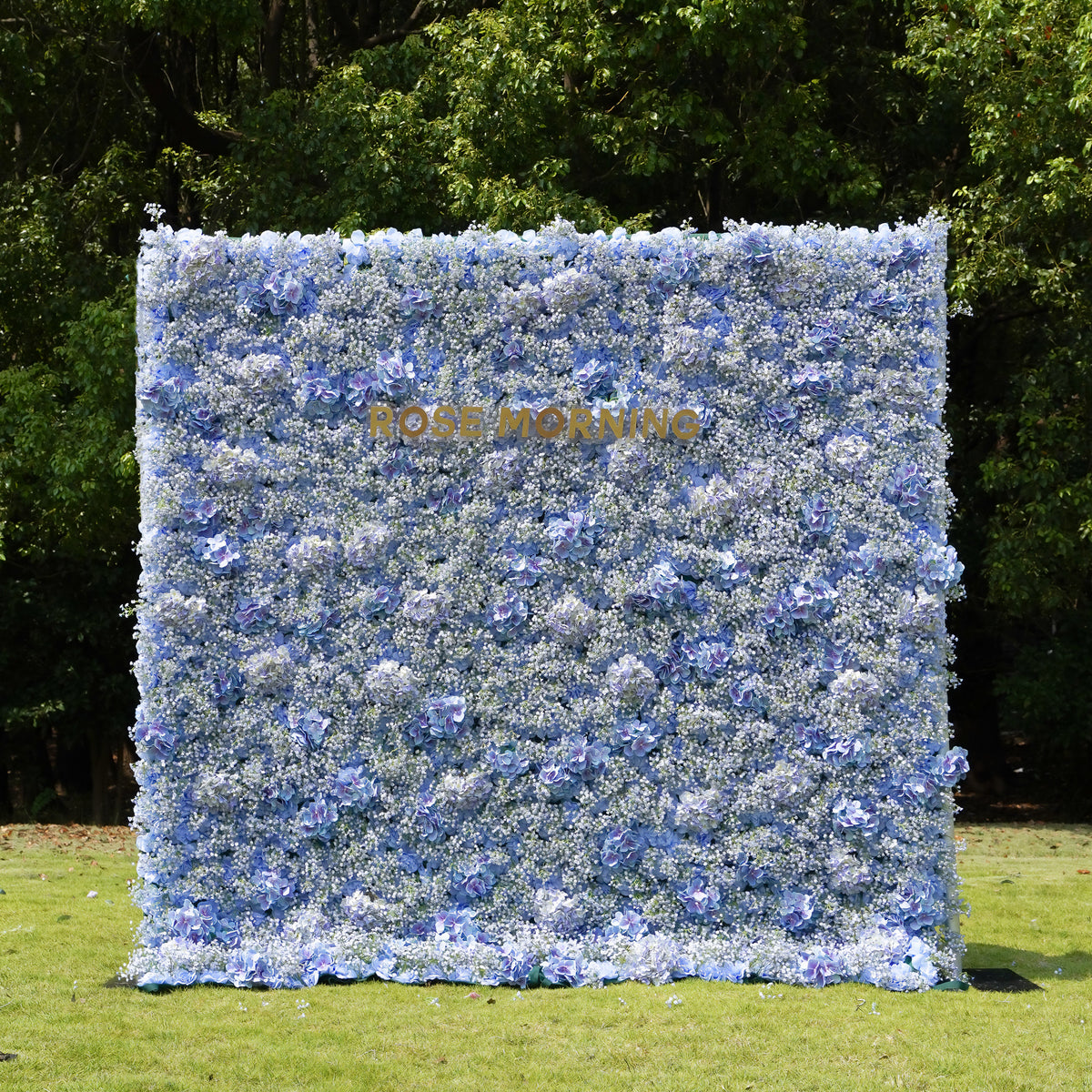 Fiona：5D Fabric Artificial rolling up curtain flower wall