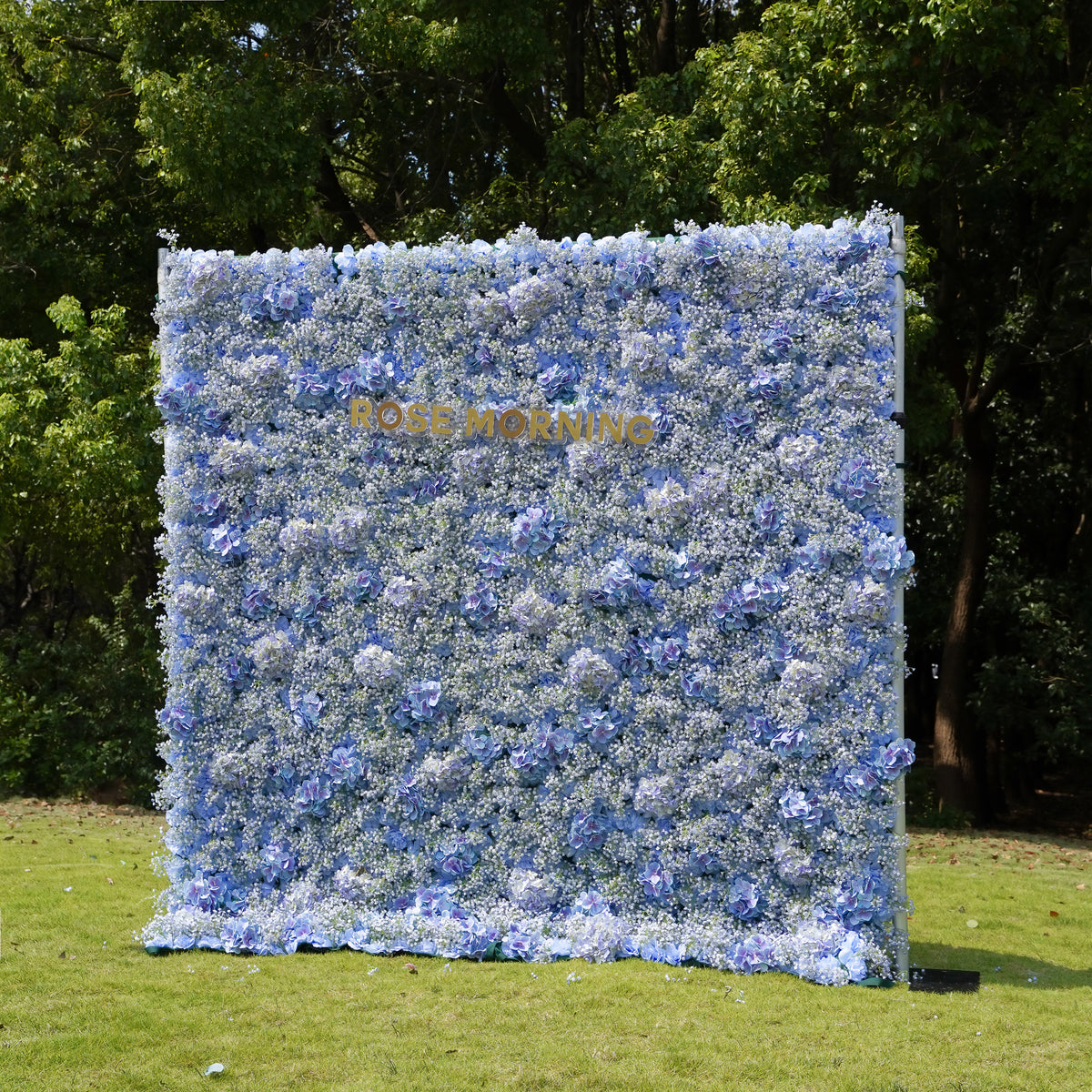 Fiona：5D Fabric Artificial rolling up curtain flower wall