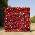 Five： Fabric Artificial zip up curtain flower wall 8ft*8ft