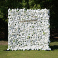 Friday - White Popular 5D Fabric Roll Up Flower Wall for Wedding Party Event Backdrop