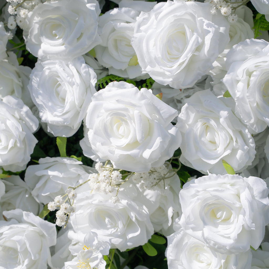 Friday - White Popular 5D Fabric Roll Up Flower Wall for Wedding Party Event Backdrop