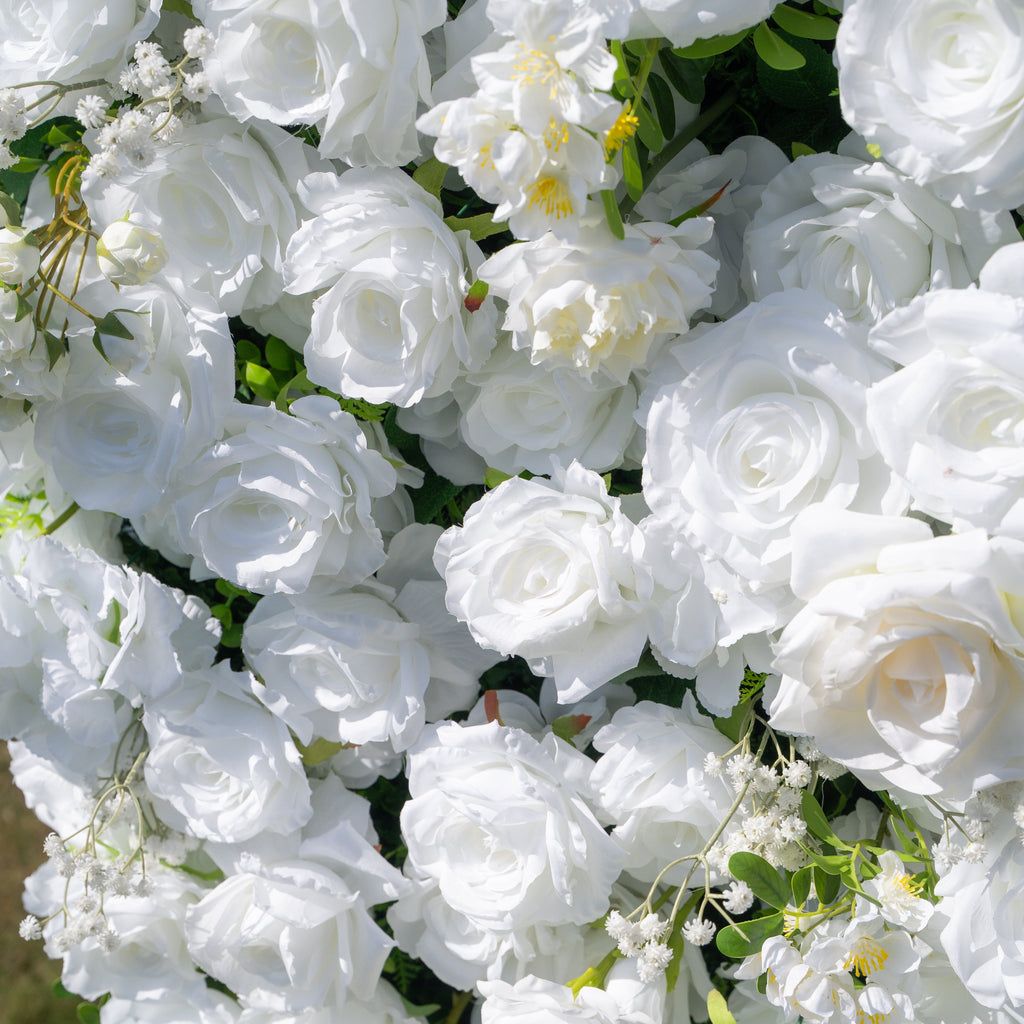 Friday - White Popular 5D Fabric Roll Up Flower Wall for Wedding Party Event Backdrop