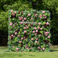 Giuliana：4D Fabric Artificial rolling up curtain flower wall