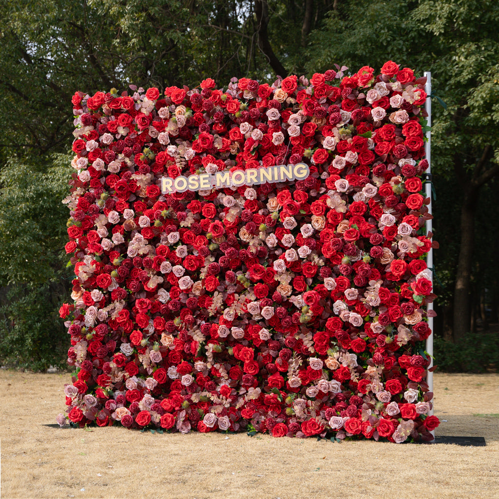 Grazie - Autumn Fall 5D Fabric Roll Up Flower Wall for Wedding Party Event Backdrop