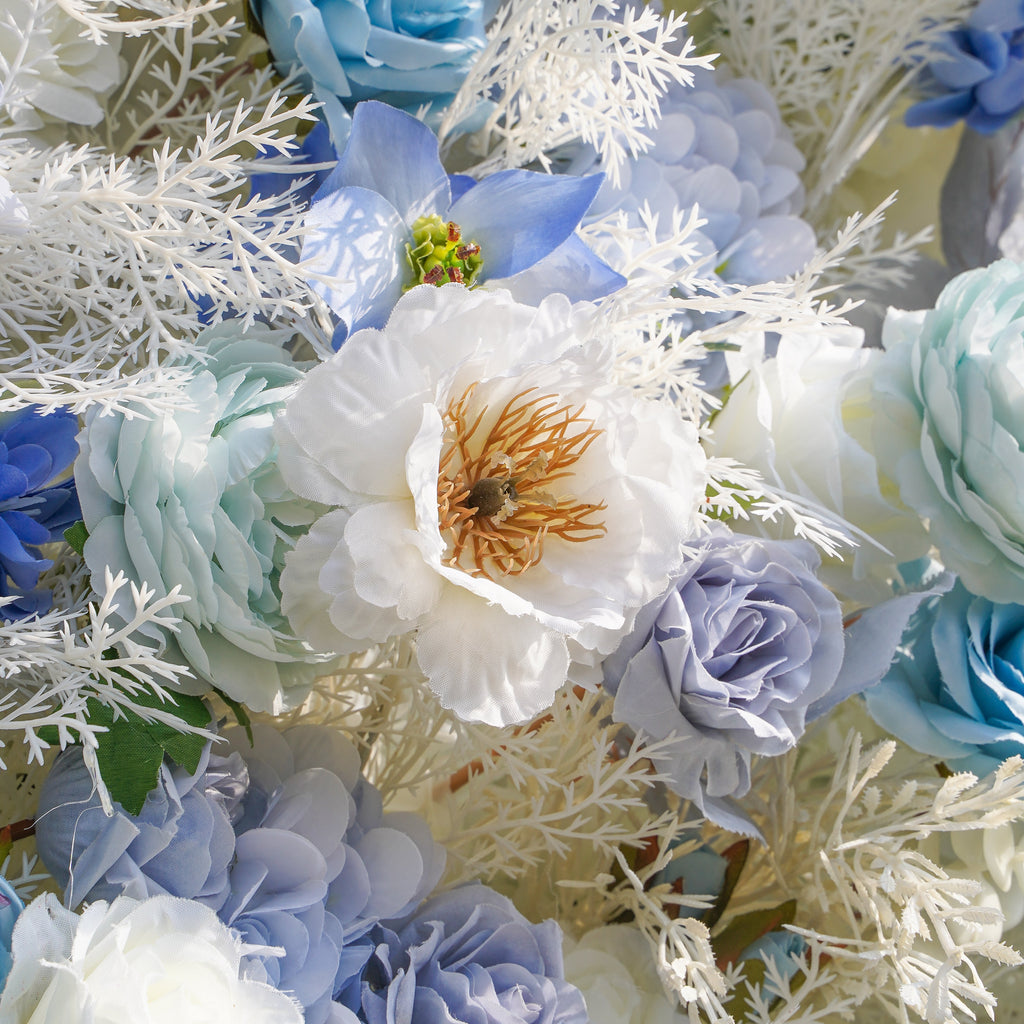 Harper：5D Fabric Artificial rolling up curtain flower wall
