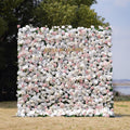 Honey：4D Fabric Artificial zip up curtain flower wall 8ft*8ft