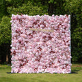 Hush：4D Fabric Artificial zip up curtain flower wall 8ft*8ft