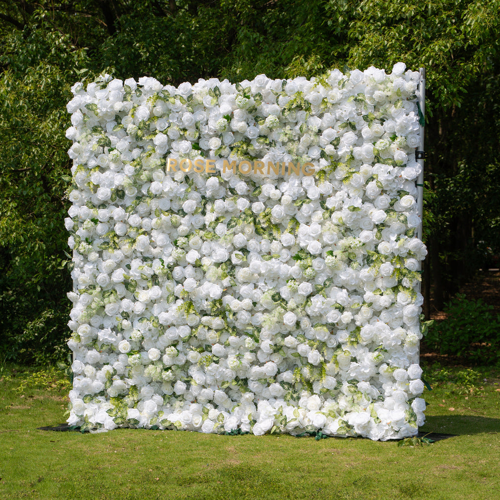 Icing ：3D Fabric Artificial rolling up curtain flower wall