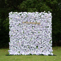 Jazlynn：3D Fabric Artificial rolling up curtain flower wall