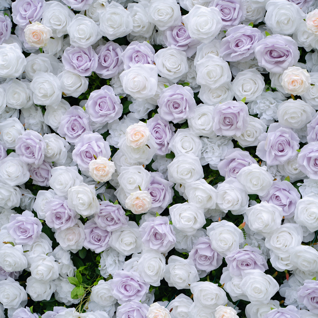 Jazlynn：3D Fabric Artificial rolling up curtain flower wall