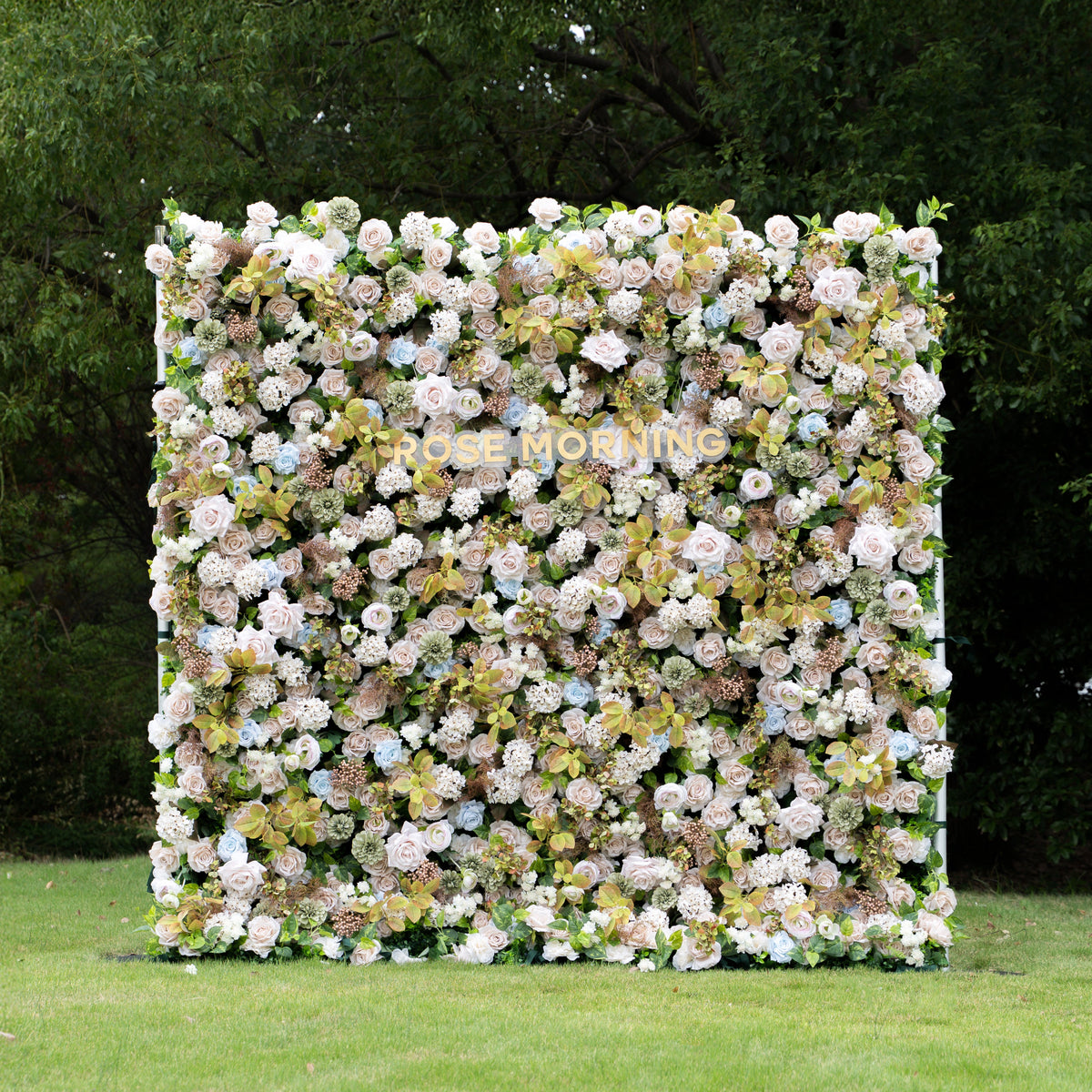 July - Fall Harvest 5D Fabric Roll Up Flower Wall for Wedding Party Seasonal Backdrop