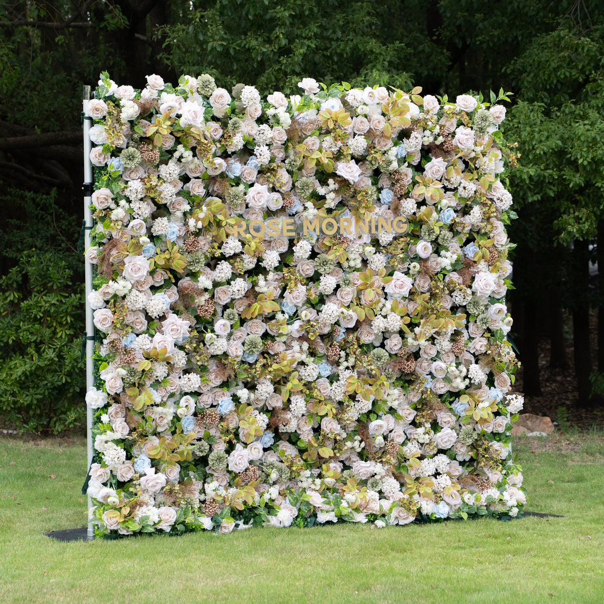 July：5D Fabric Artificial rolling up curtain flower wall (Ready to ship-Only USA)