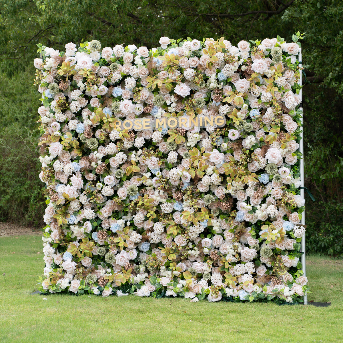 July：5D Fabric Artificial rolling up curtain flower wall (Ready to ship-Only USA)