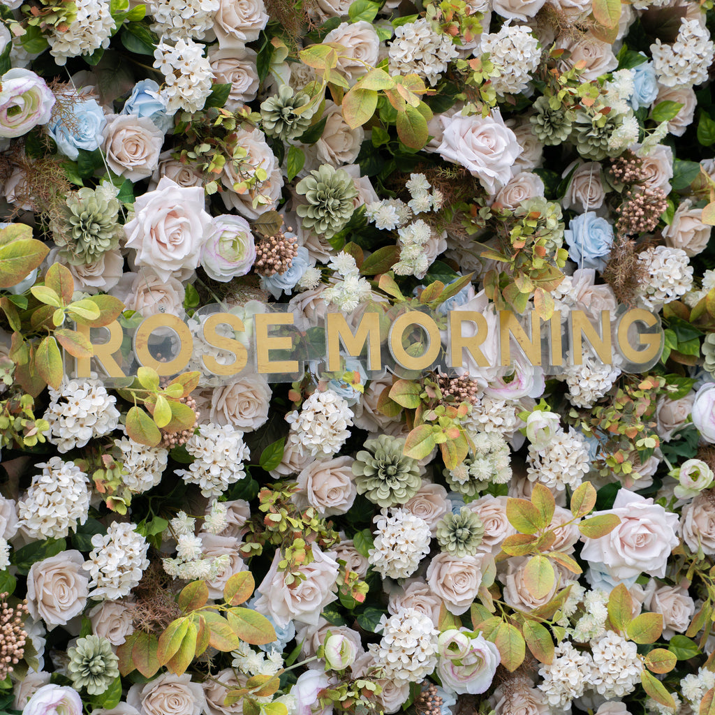 July：5D Fabric Artificial rolling up curtain flower wall (Ready to ship-Only USA)