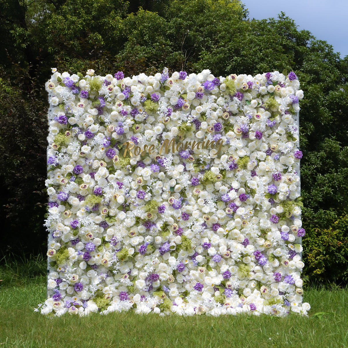 Lilianne：7D Fabric Artificial rolling up curtain flower wall