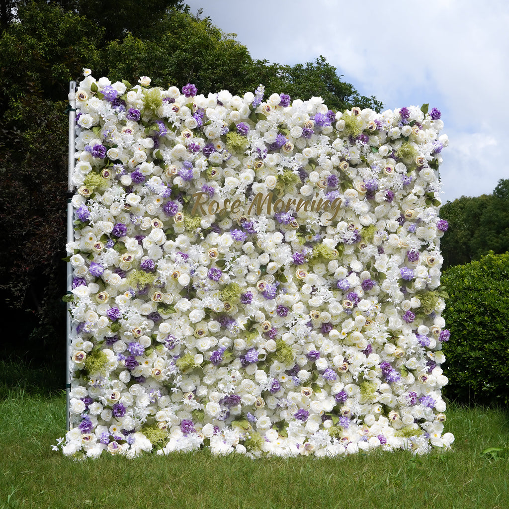 Lilianne：7D Fabric Artificial rolling up curtain flower wall