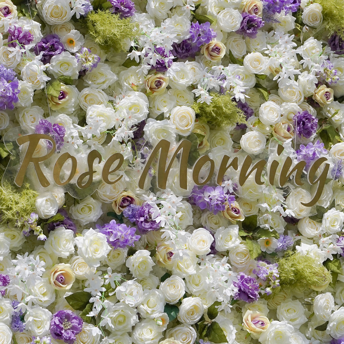 Lilianne：7D Fabric Artificial rolling up curtain flower wall