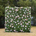 Lin:2D Fabric Artificial rolling up curtain flower wall 8ft x 8ft for weddings and events decoration