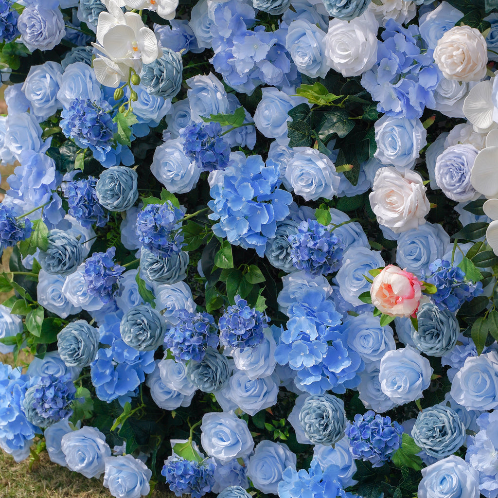 Lotte - 5D Fabric Roll Up Flower Wall for Gender Reveal Baby Shower Party Backdrop