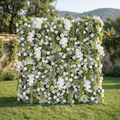 @askmeforaballoon’s Pick ✨ Lumi 5D Sage Green & Cream Floral Wall with Hanging Vines for Dreamy Garden Weddings