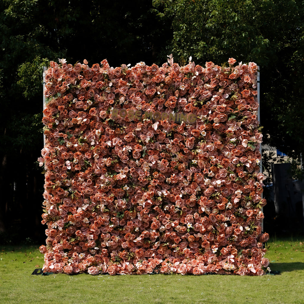 Maven：7D Fabric Artificial rolling up curtain flower wall