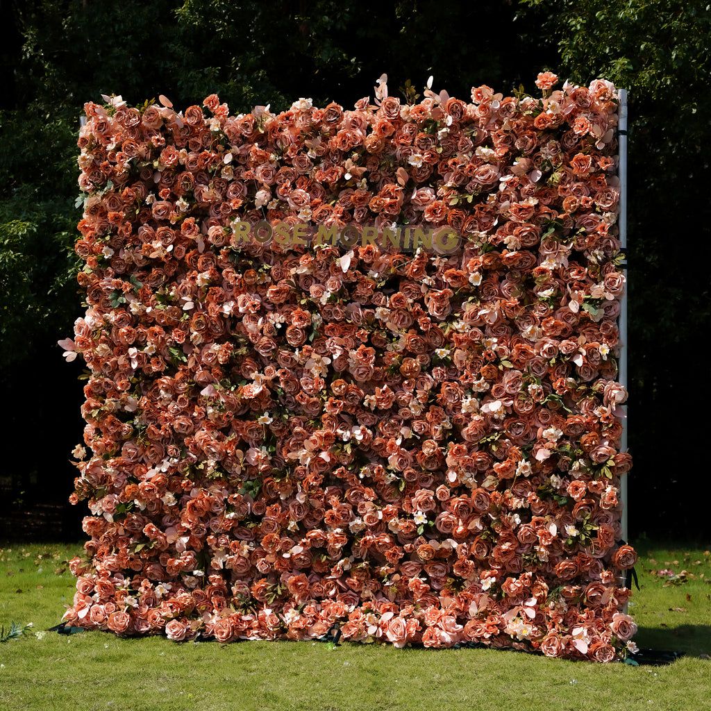 Maven：7D Fabric Artificial rolling up curtain flower wall