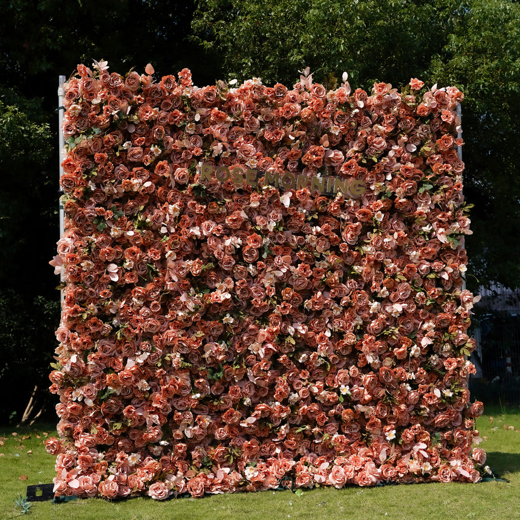 Maven：7D Fabric Artificial rolling up curtain flower wall